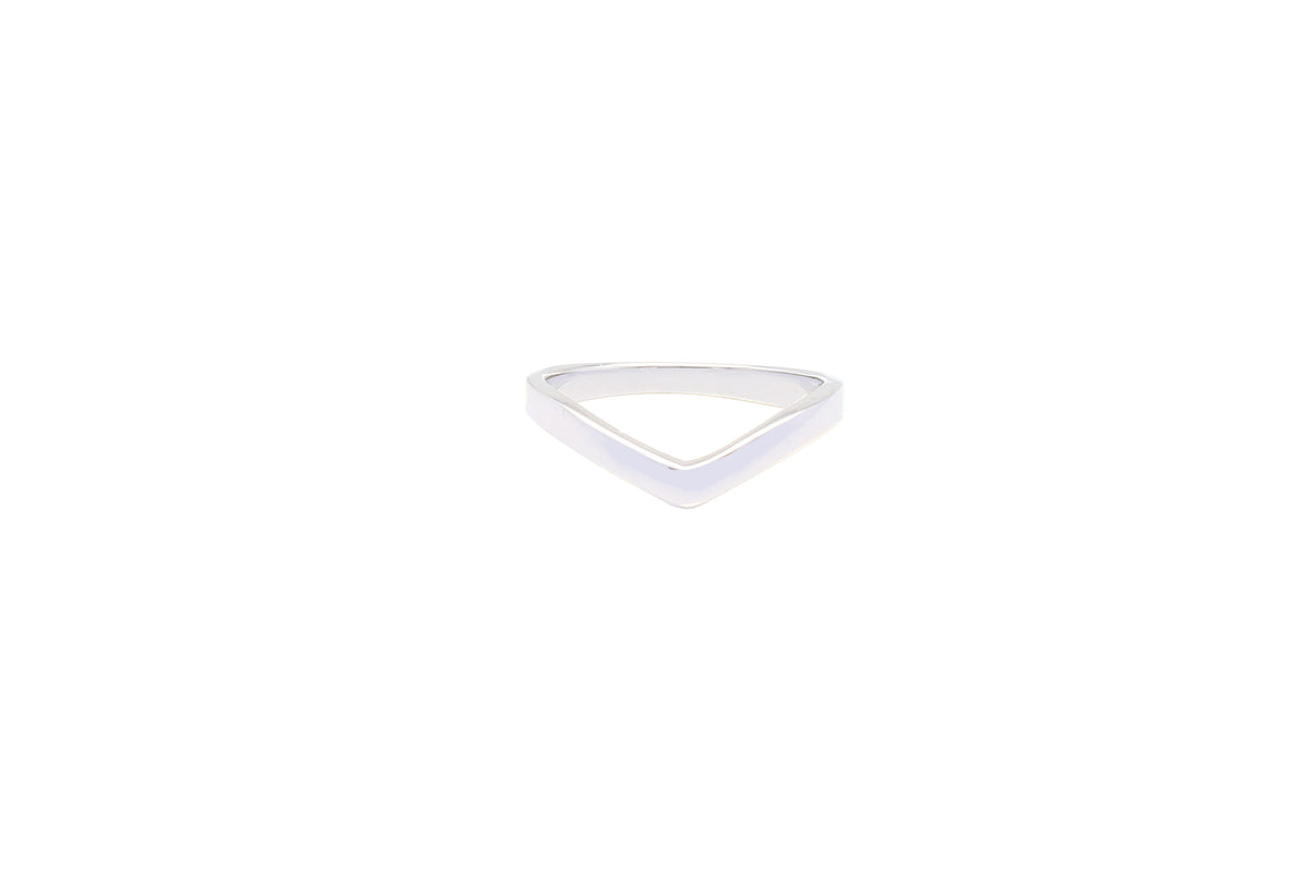 Asfour Wishbone Ring In 925 Sterling Silver RD0023-8