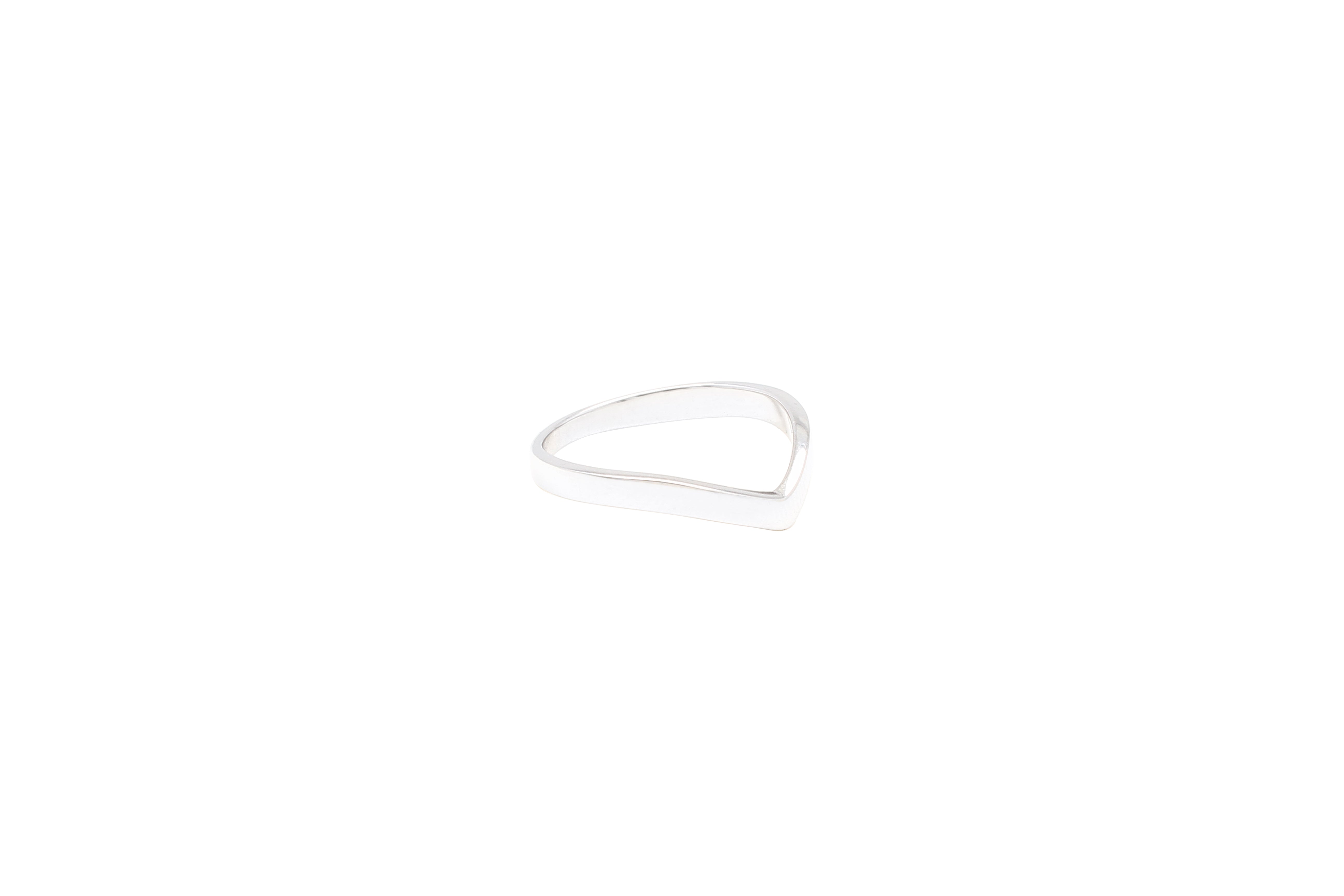 Asfour Wishbone Ring In 925 Sterling Silver RD0023-8