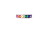 Asfour Crystal Band Ring Inlaid With Multi color Zircon Stones In 925 Sterling Silver-RD0087-K-8