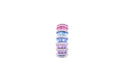 Asfour Crystal Band Ring With Multi Color Baguette Zircon Stones In 925 Sterling Silver-RD0103-K-8