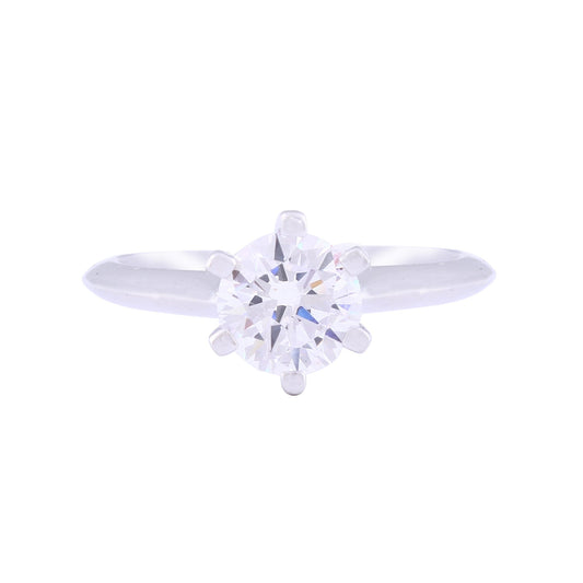 Asfour Crystal Drew Ring Inlaid With Round Zircon Stone In 925 Sterling Silver RM0035-8