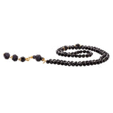Rosary Black With Gold Separator
