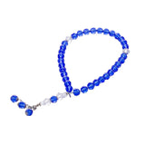 Crystal Rosary blue large beads