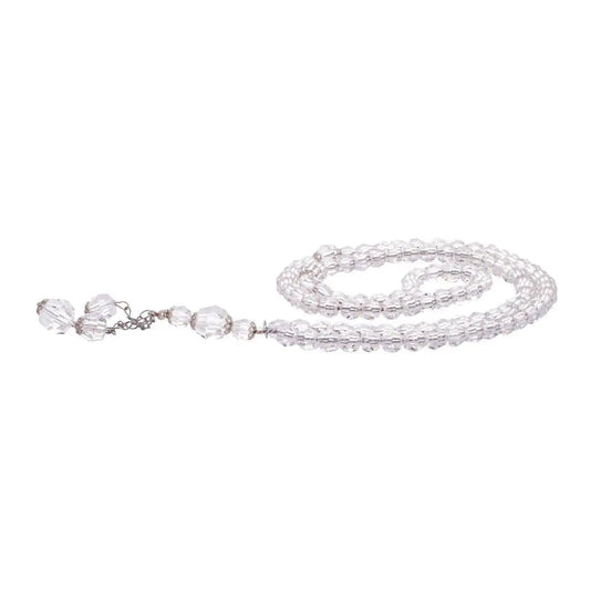 Rosary - Clear  -  Small Bead - Asfour Crystal