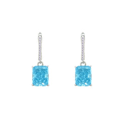 Asfour Creations Jewelry Set With Aquamarine Emerald Design In 925 Sterling Silver – SD0131-M-7