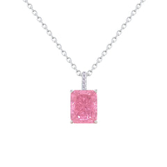 Asfour Crystal Jewelry Set With Rose Emerald Design In 925 Sterling Silver-SD0131-O-7