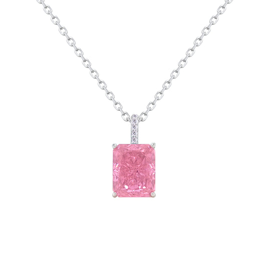 Asfour Crystal Jewelry Set With Rose Emerald Design In 925 Sterling Silver-SD0131-O-8
