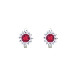 Asfour Crystal Jewelry Set With Dark Rose Star Design In 925 Sterling Silver-SD0139-O5-9