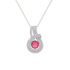 Asfour Crystal Jewelry Set With Dark Rose Art Deco Design In 925 Sterling Silver-SD0145-O5-8