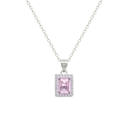 Asfour Crystal Jewelry Set With Rose Emerald Design In 925 Sterling Silver-SD0175-O-8
