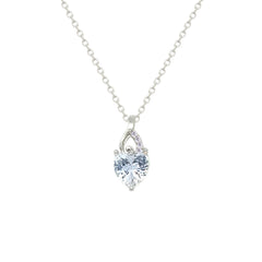 Asfour Crystal Jewelry Set With Heart Design In 925 Sterling Silver-SD0190-9