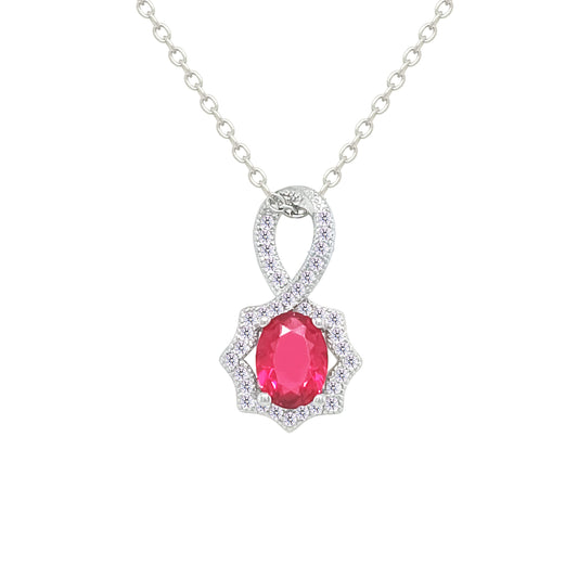 Asfour Crystal Jewelry Set With Dark Rose Oval Stones In 925 Sterling Silver-SD0204-O5