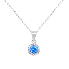 Asfour Creations Jewelry Set With Aquamarine Emerald Design Inlaid With Zircon In 925 Sterling Silver – SM0050-M