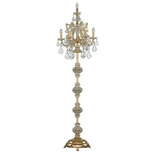 Teresa - 7 Bulbs - Gold - Pendeloque Clear