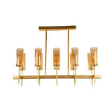 Tiara Ceiling Lamp 10 Bulbs - Gold Matt