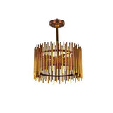 Tiara Ceiling Lamp 3 Bulbs - Gold & Brown Antique