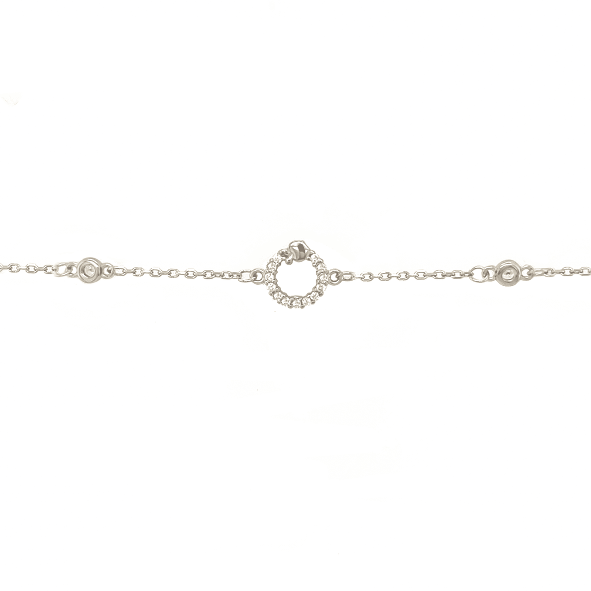 Asfour 925 Sterling Silver Bracelet, Silver