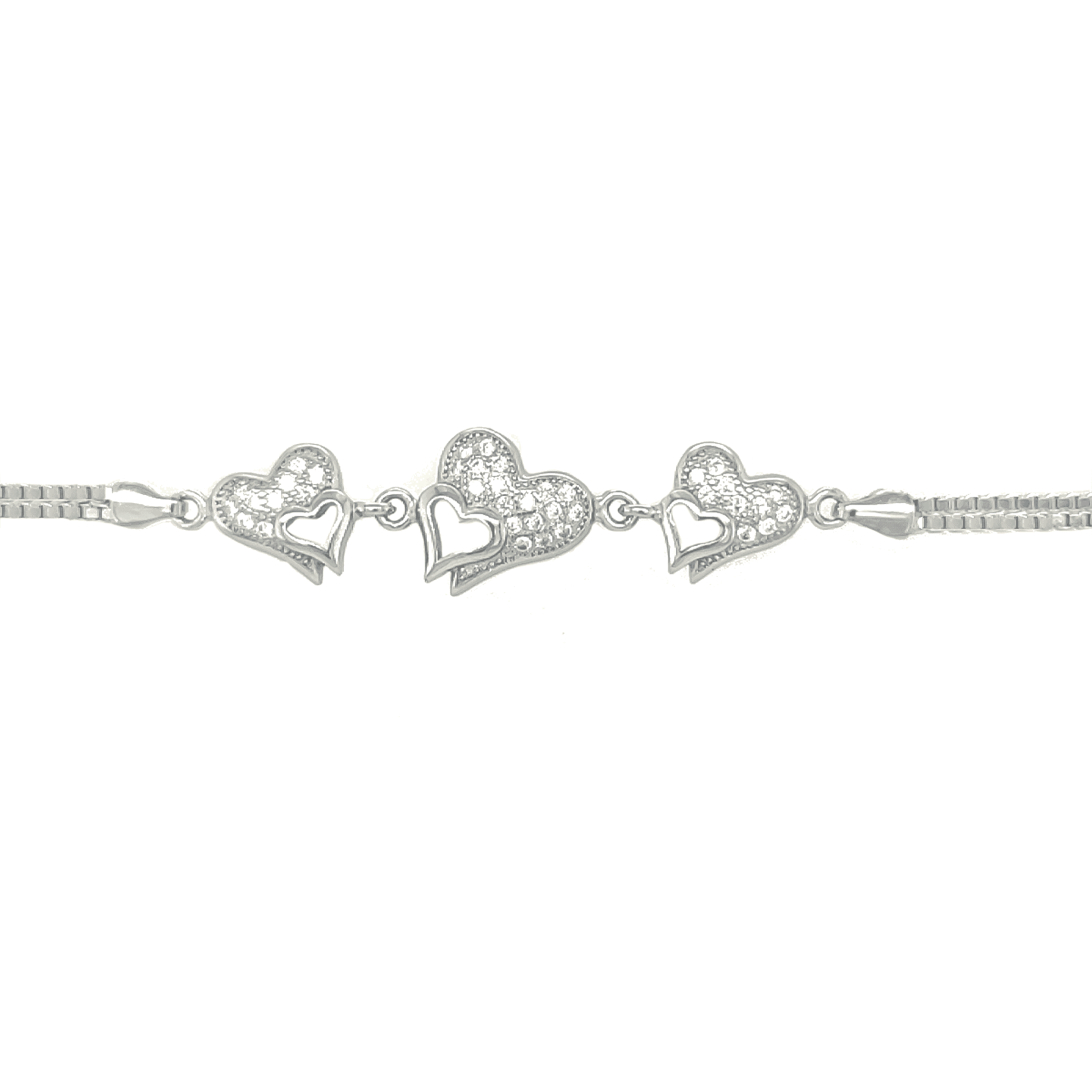 Asfour 925 Sterling Silver Bracelet, Silver