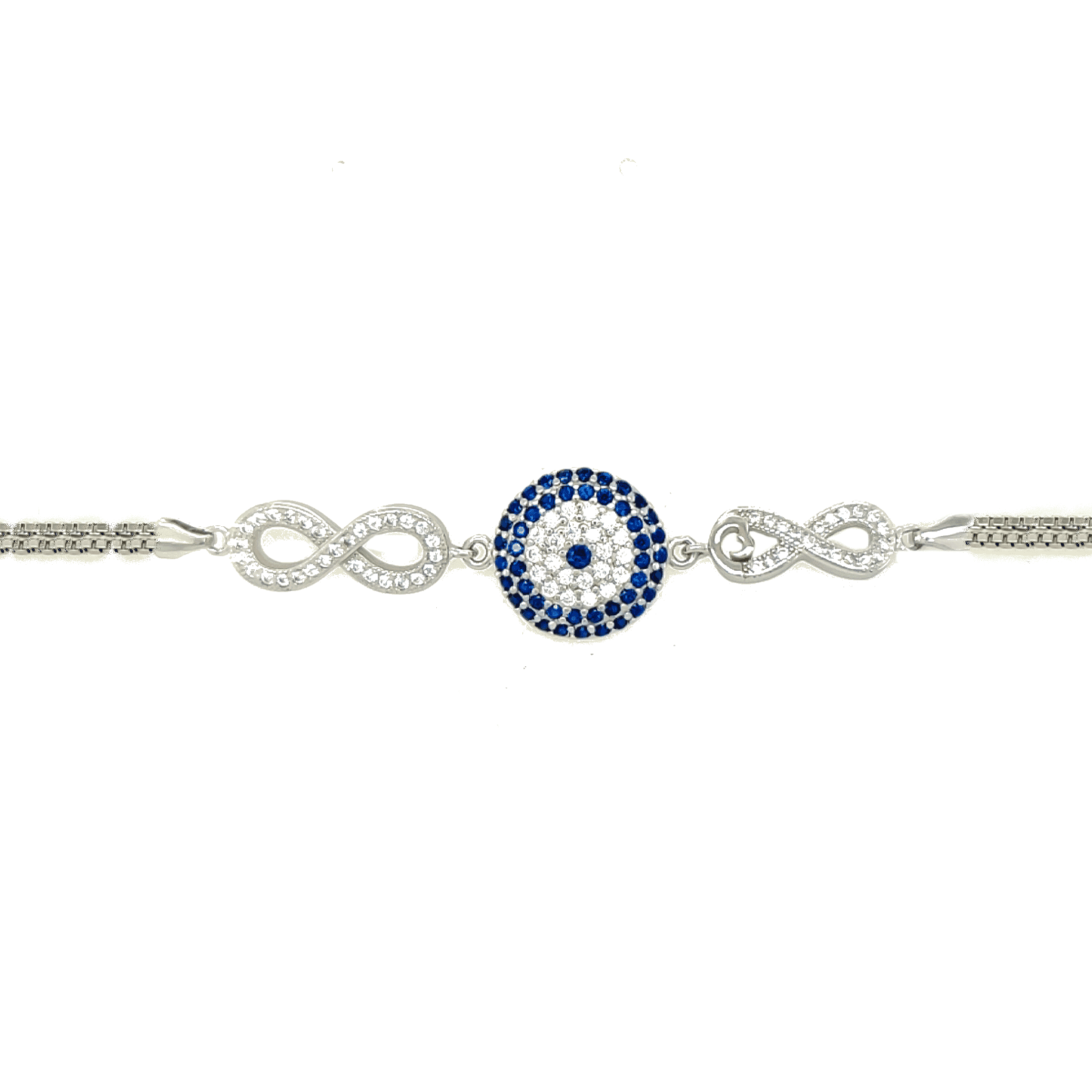 Asfour 925 Sterling Silver Bracelet, Silver