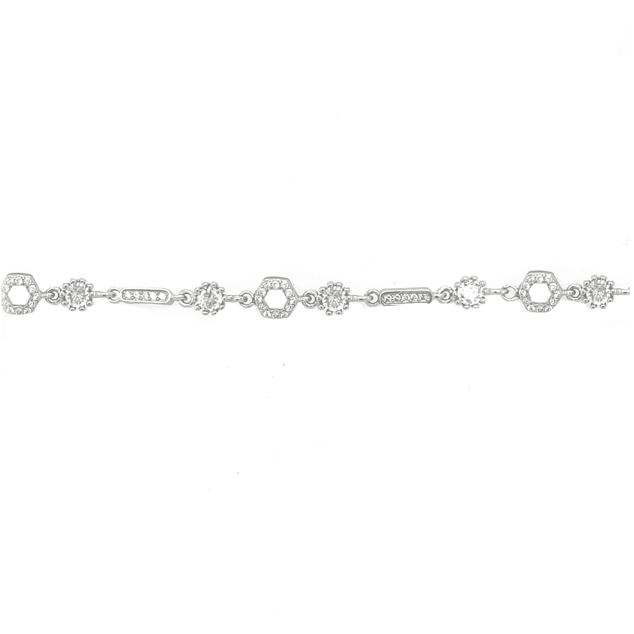 Asfour 925 Sterling Silver Bracelet, Silver