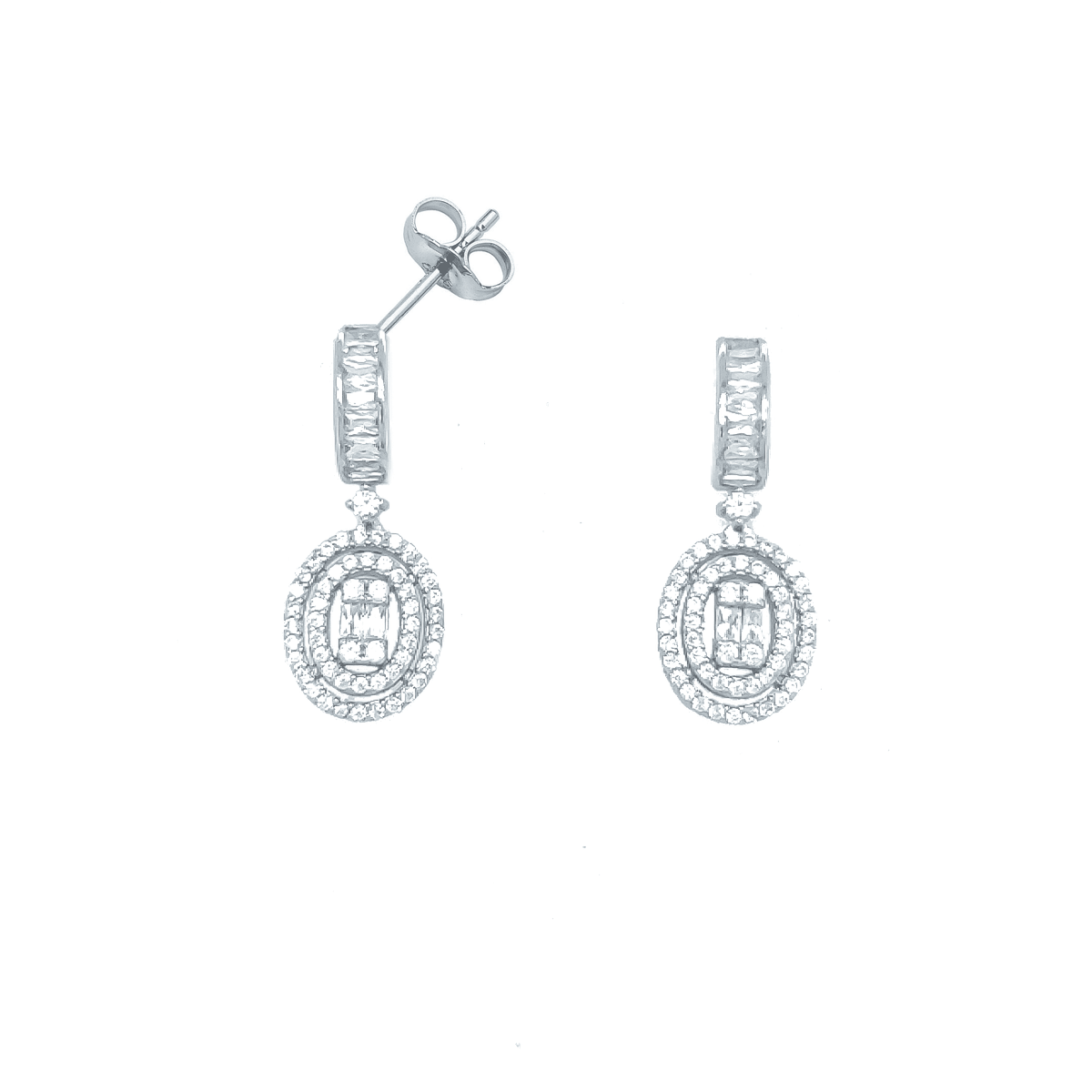 Asfour 925 Sterling Silver Earring - ER0215