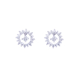 Earring Silver With Hollow Design