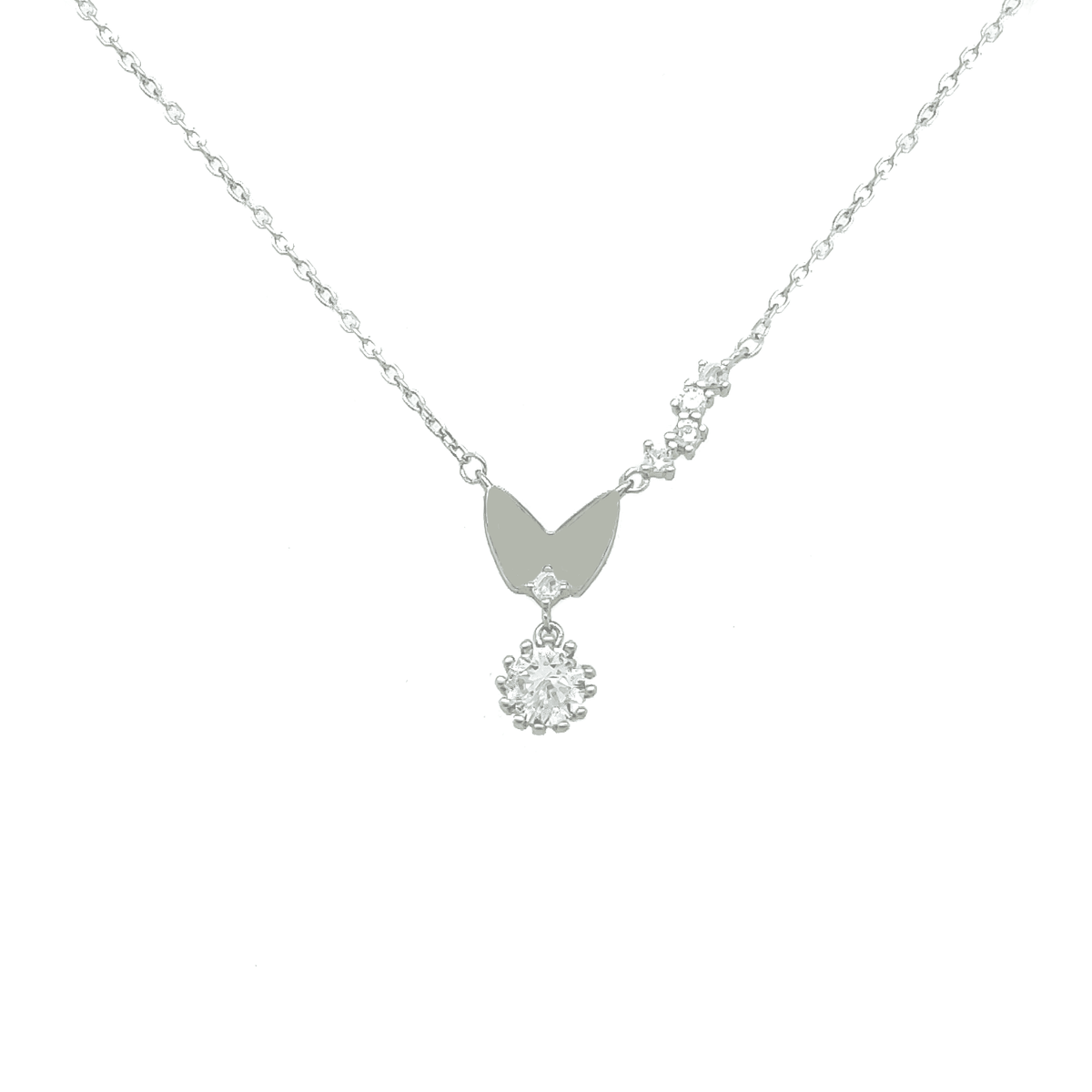 Asfour 925 Sterling Silver Necklace - NR0164