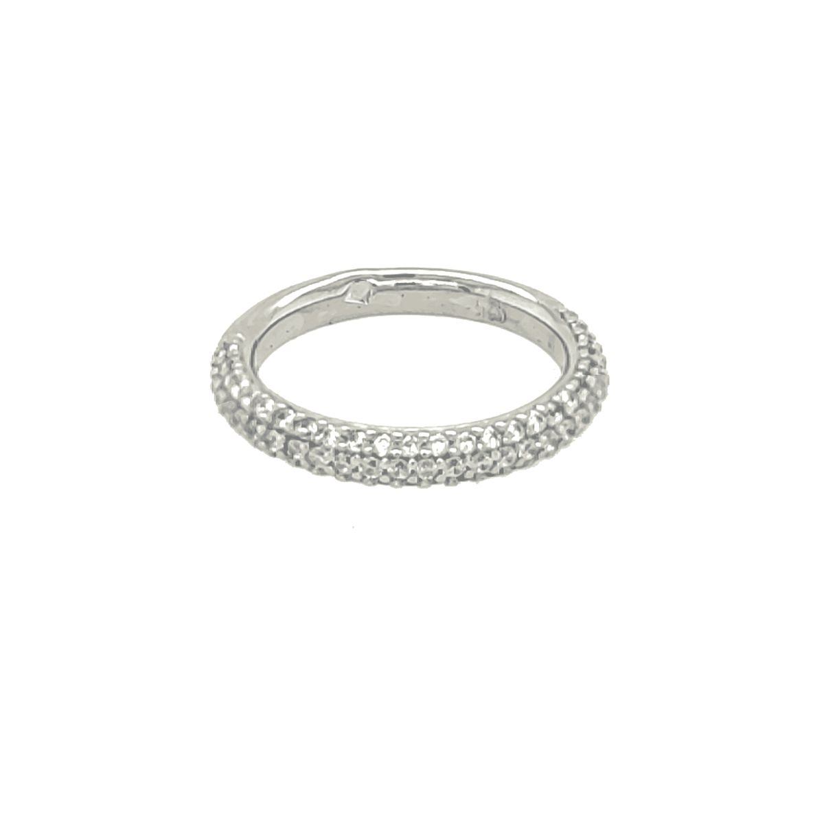 Asfour Band Ring In 925 Sterling Silver