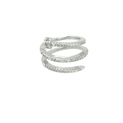 Asfour rounded Zircon Stone Silver 925 Ring - RR0074