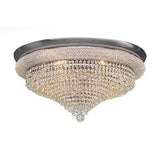 Asfour - Empire Ceiling Lamp - 6 Bulbs - Chrome - Ball & Octagon Clear