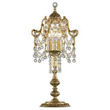 Classic Table Lamp Gold Oxide  Crystal (Without Shade)