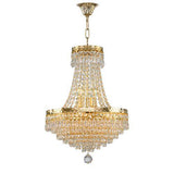Asfour Crystal - Empire Chandelier - 8 Bulbs - Gold - Finyar Clear