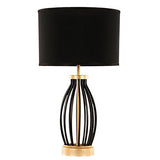 Modern Table Lamp Gold And Black Color (With Shade)