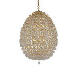 Asfour Crystal - Empire Chandelier - 12 Bulbs - Gold - Ball Clear