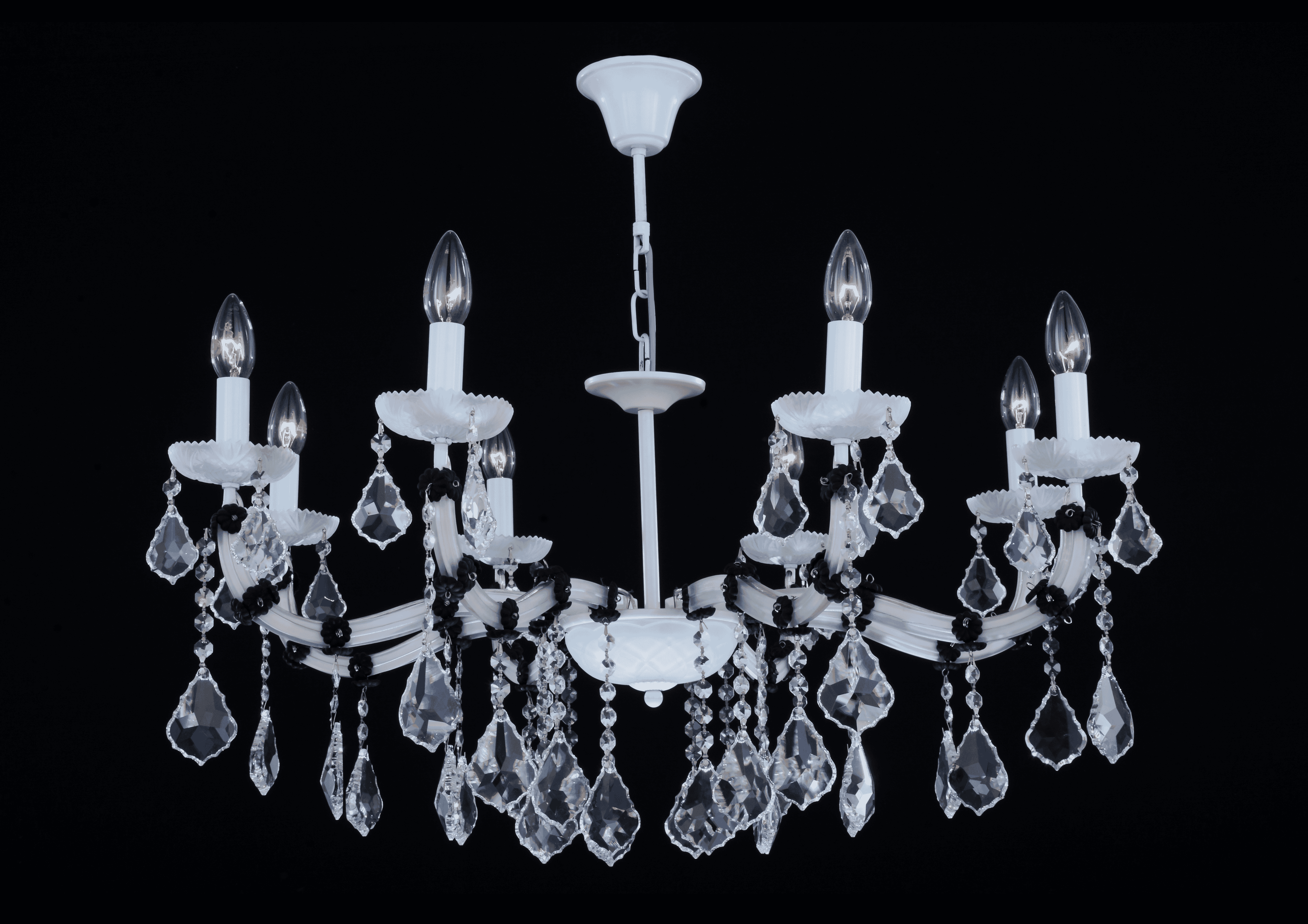 Asfour Chandelier 21/3057/8 Electrostatic White Pend