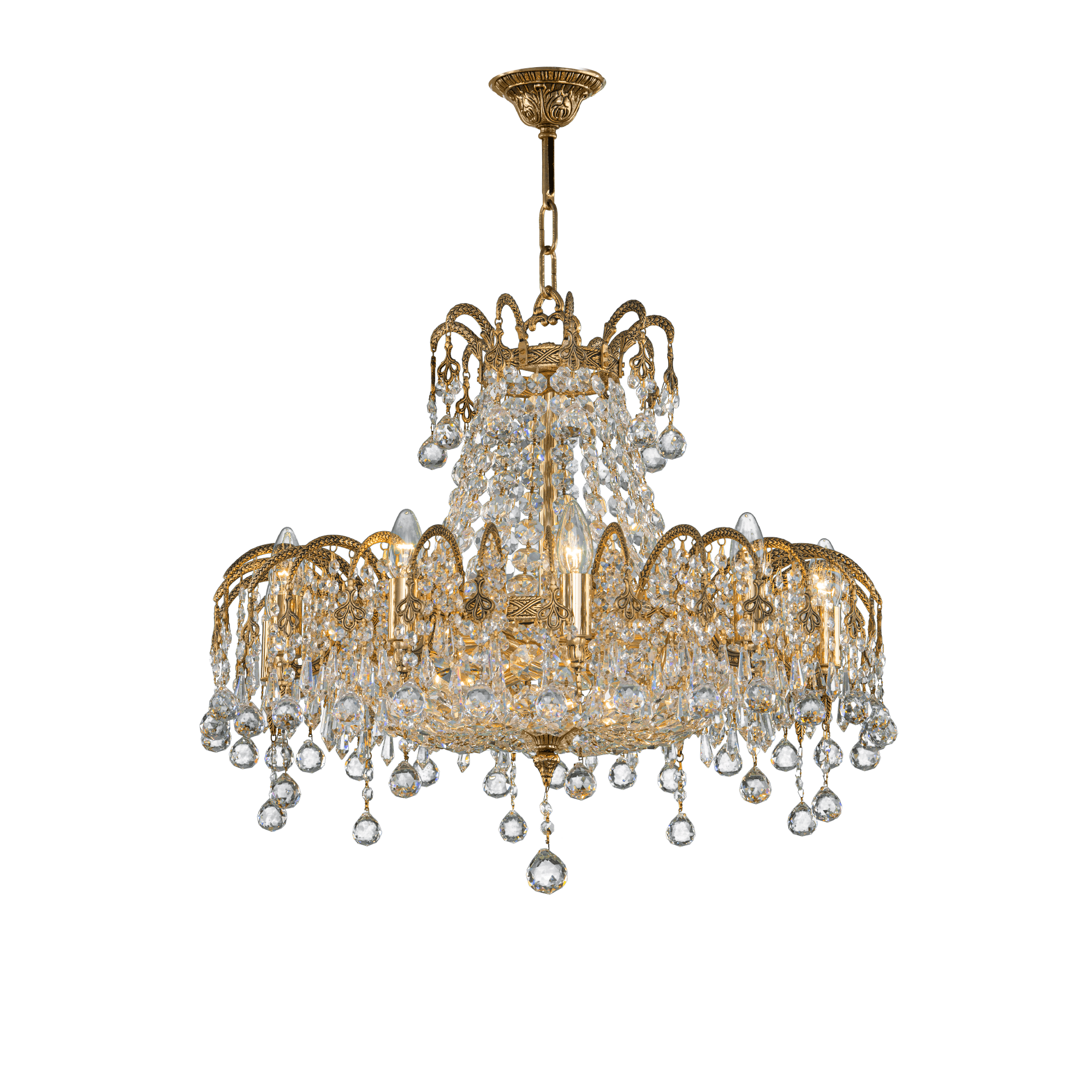 Asfour-Crystal-Lighting-Royal-Collection-Royal-Chandelier-15-Bulbs-Gold-Ox