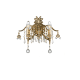Royal Wall Lamp - 2 Bulbs - Gold Ox