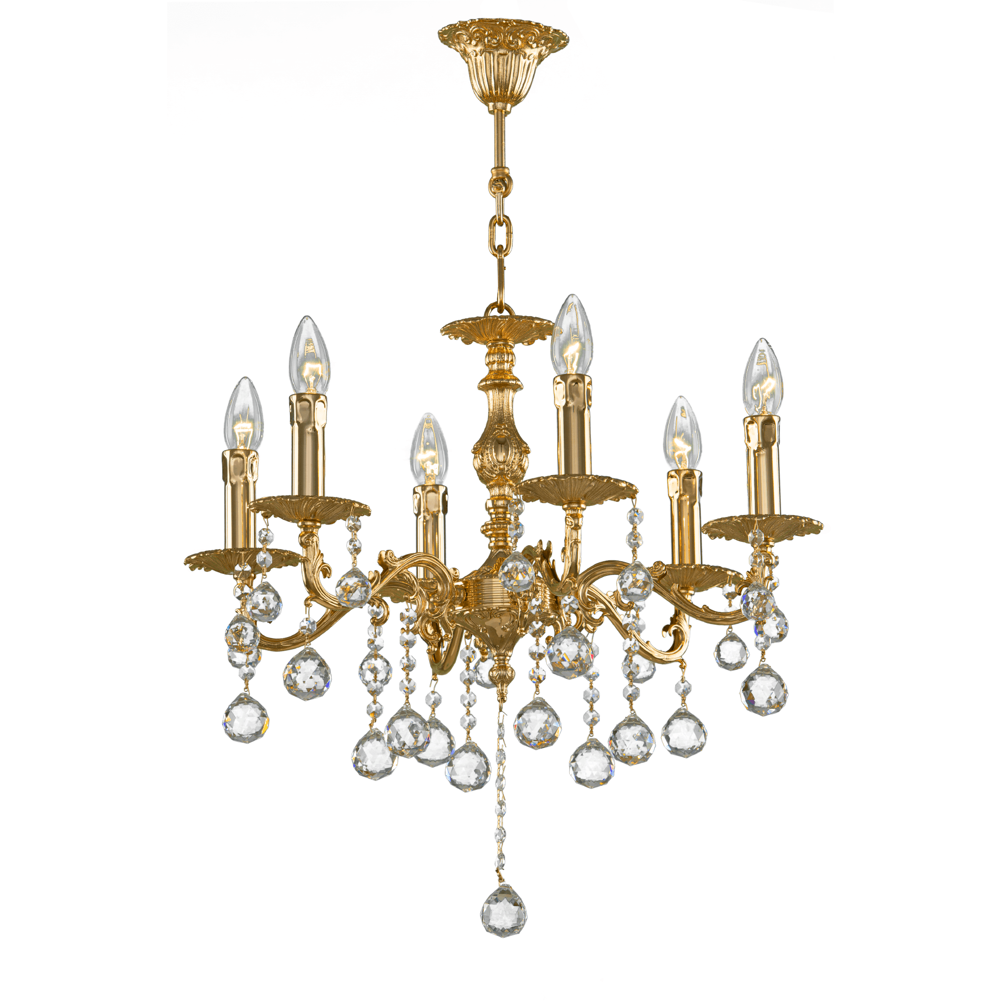 Asfour-Crystal-Lighting-Brass-Collection-Brass-Chandelier-6-Bulbs-Gold