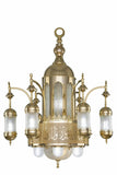 Chandelier S.zaib 120cm Gold Without Crystal 16 Bulb