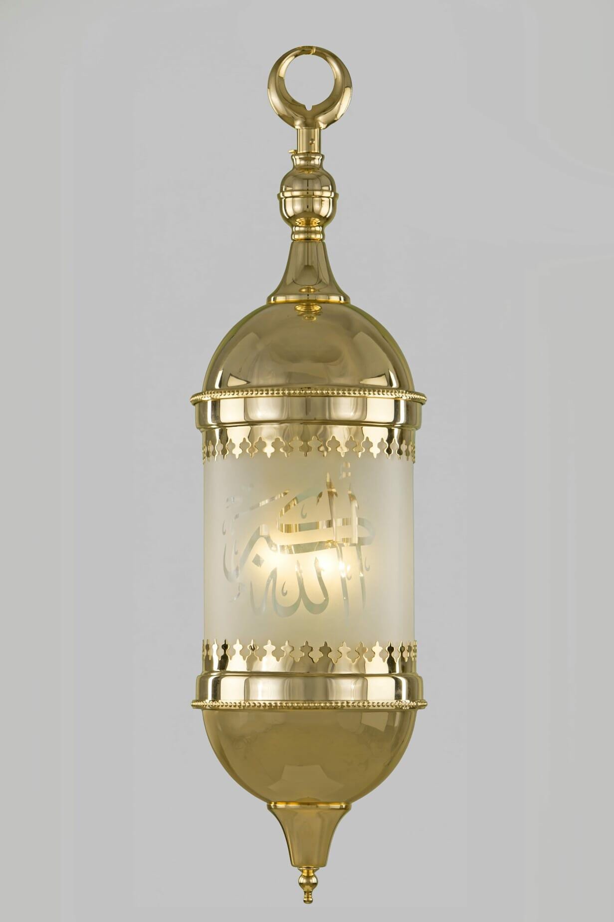 Pendant S.Zaib 25*105 Gold Without Crystal - 4 Bulb