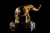 Elephant With Transparent Base 8*9-gold