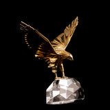 Golden Eagle With Crystal Base