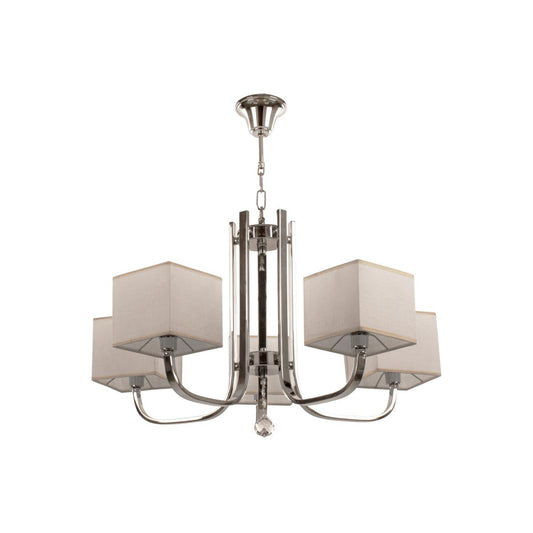 Tiara Chandelier - 5 Bulbs - Chrome - Asfour Crystal