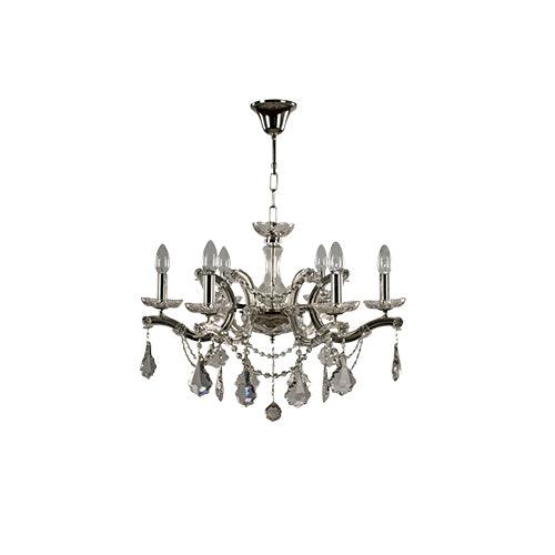 TIARA - 6 Bulbs - Chandelier Chrome - Chrome