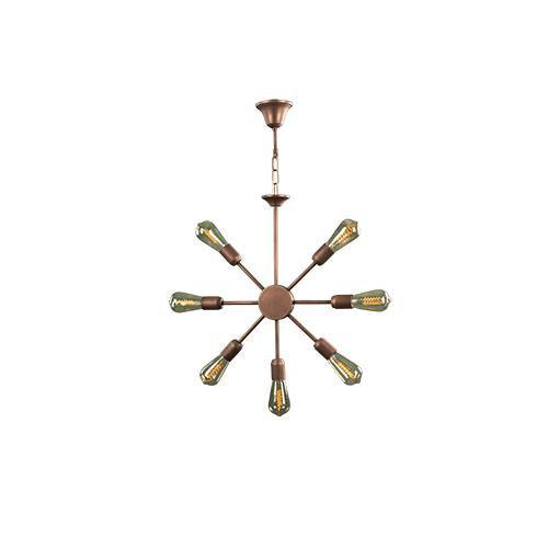 TIARA - 7 Bulbs - Brown antique