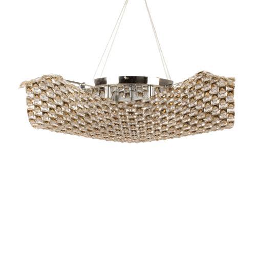 Tiara - Ceiling Lamp - 12 Bulbs - honey transparent pins - Chrome