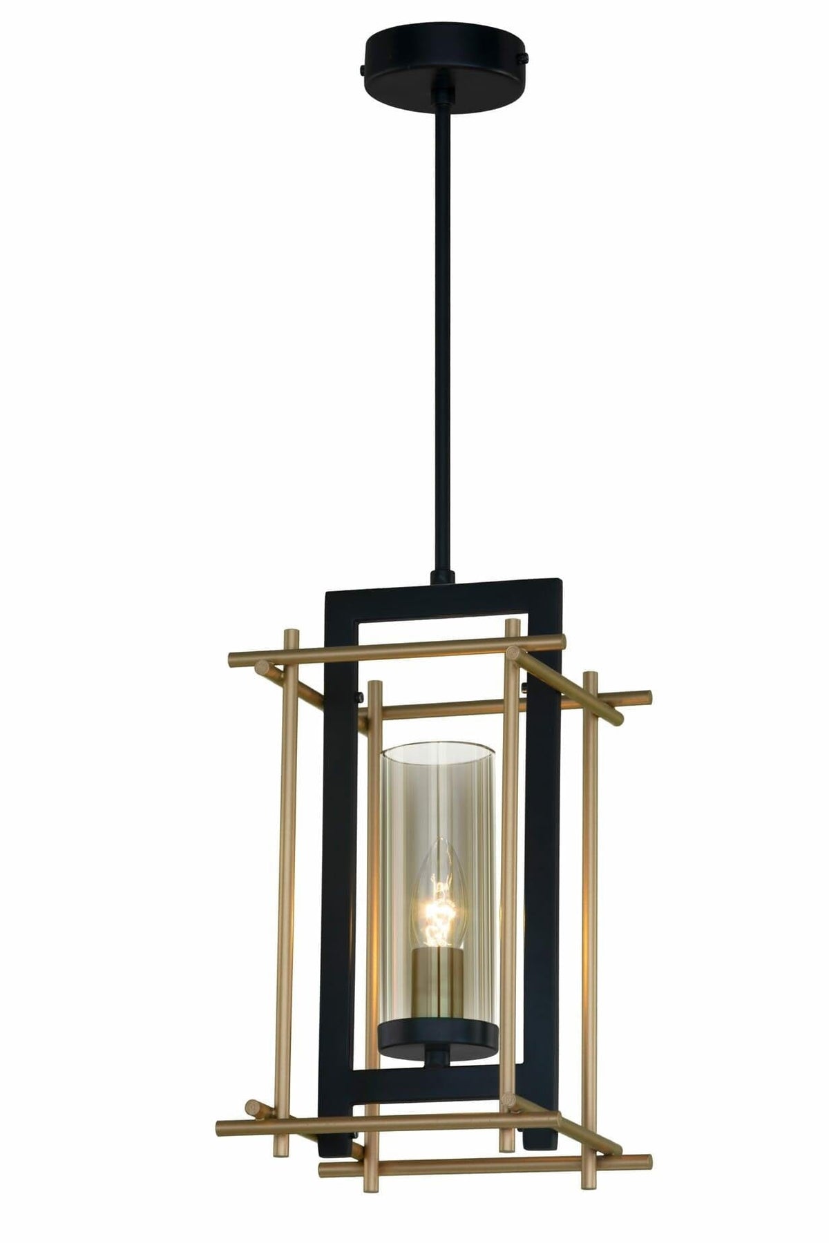 Pendant 99/3022/1 Matte Gold Lacquer & Black - 1 Bulb