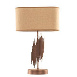 Modern Table Lamp Brown Materials (With Shade)