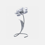 Rose - Clear - Silver Plated - Small