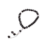 Black Rosary Big Beads Crystals
